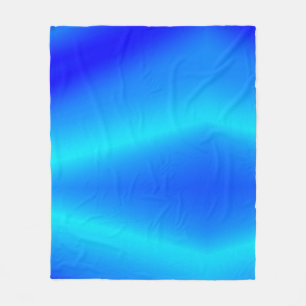 Koperblauwe ombre waterverf abstracte pastel fleece deken
