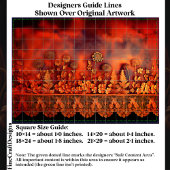 Koperbloemen & Kant Panel EJ8 Decoupage Tissuepapier