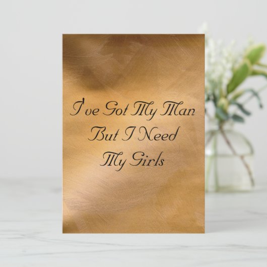 Koperbruiloft Kaart (Staand voorkant)