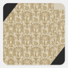 kopercontact vierkante sticker