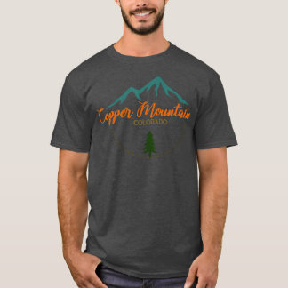 Koperen Berg Retro Avontuur Skiën Snowboard S T-shirt
