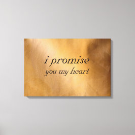 Koperen bruiloft canvas afdruk