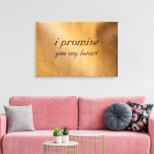 Koperen bruiloft canvas afdruk (Insitu (Woonkamer))