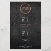 koperen cirkelbrochure flyer (Voorkant)