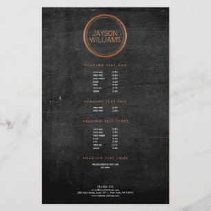 koperen cirkelbrochure flyer