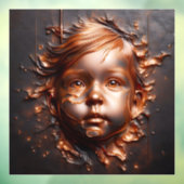 Koperen dromen van onschuld venster Cling Raamsticker (Vel 3)