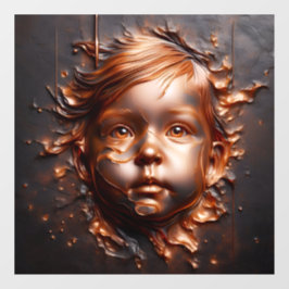 Koperen dromen van onschuld venster Cling Raamsticker