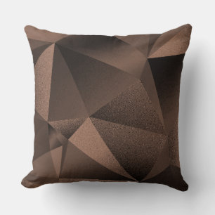 Koperen Gezichtspunt Geometrische Diamant Worpkuss Kussen