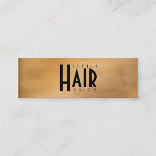 Koperen Metallic Kapsalon Dune Business Cards Mini Visitekaartje