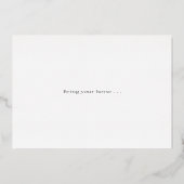 Koperen Mondstuk Eggbutt Snaffle Bit Klassevol Rui Folie Uitnodiging (Achterkant)