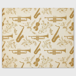 Koperen Muziekinstrumenten Inpakpapier