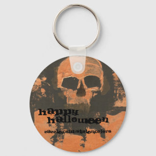 Koperen Schedel Sleutelhanger