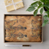Koperen Tijger Serie Ontwerp 11 Tissuepapier (Geschenk)