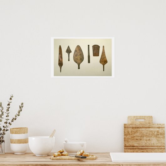 Kopergereedschap, Harappa, 2300-1750 BC Poster (Keuken)