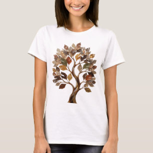 Kopergoud ABSTRACTE KUNST Modeprint T-shirt
