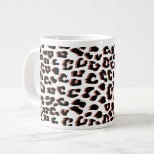 Kopergoud Bruine Luipaardprint Extra Grote Beker