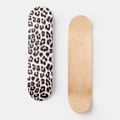 Kopergoud Bruine Luipaardprint Skateboard (Voorkant)