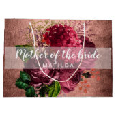 Kopergoudfloremmer van het roos van koper groot cadeauzakje (Achterkant)