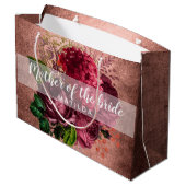 Kopergoudfloremmer van het roos van koper groot cadeauzakje (Achterkant Gekanteld)