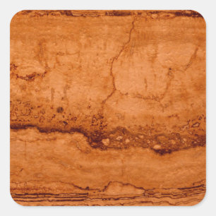 Kopergraniet, ambergeel Sedona-bergen Vierkante Sticker
