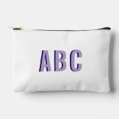 Kopergrijze 3 Letter Monogram Etui (Voorkant)