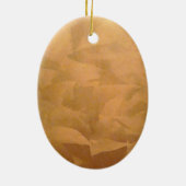 Kopermetaalhandgeborsteld Keramisch Ornament (Achterkant)