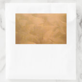 Kopermetaalhandgeborsteld Rechthoekige Sticker (Tas)