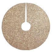 Kopermetalen Roos Glitter Kerstboom Rok (Voorkant)