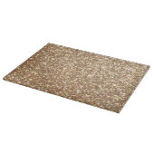 Kopermetalen Roos Glitter Snijplank (Hoek)