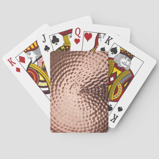 Kopermetalen speelkaarten (Achterkant)