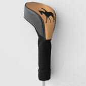 Koperpaardachtigen Golfheadcover (Schuin)