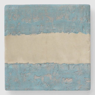 koperpatina gouden streep modern abstract schilder stenen onderzetter