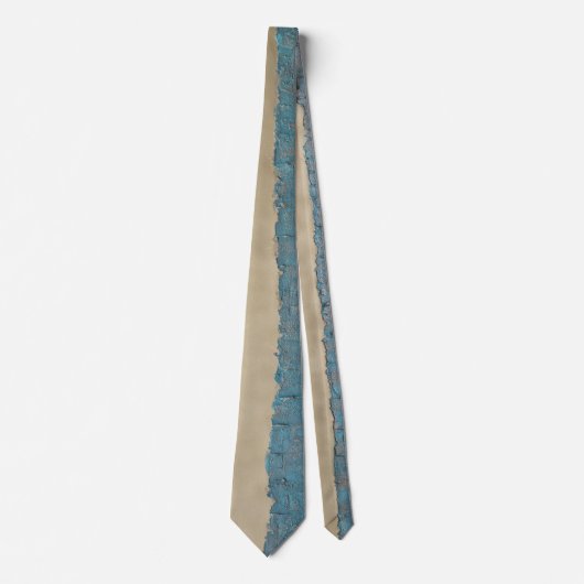 koperpatina gouden streep modern abstract schilder stropdas (Voorkant)