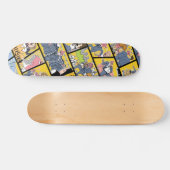 Koperplaat - Geel Skateboard (Horizontaal)