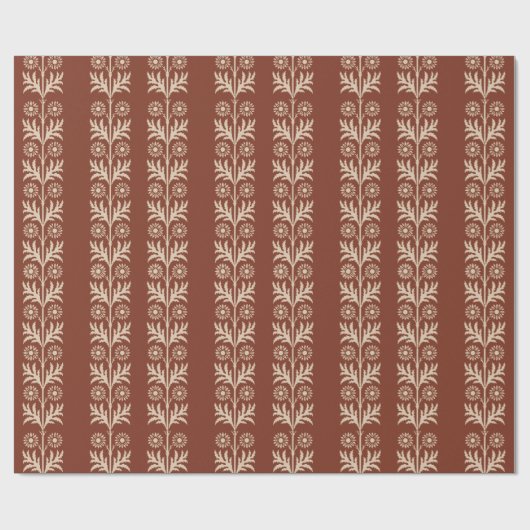 Koperrode Kunsten en gesteentjes, van koper Cadeaupapier (Vlak)