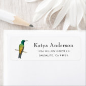 Koperrumped Hummingbird Label (Insitu)