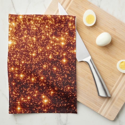Kopersterren Theedoek (Quarter Fold)