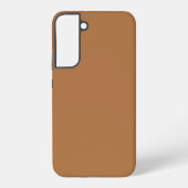 Kopervaste platte kleur samsung galaxy hoesje (Achterkant)