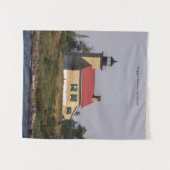 Kopervuurtoren van de haven wandkleed (Voorkant (horizontaal))