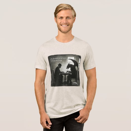 Kopidion Adversarial Thinking cursus artwork Tri-Blend Shirt (Voorkant volledig)