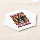 Kopie Border Collie Kartonnen Onderzetters (Schuin)