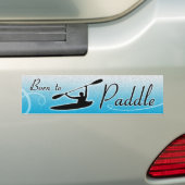 Kopie Bornto Paddle Bumpersticker (Op auto)