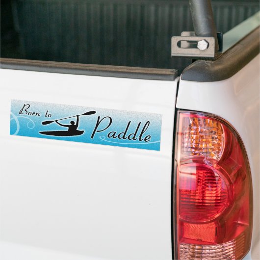 Kopie Bornto Paddle Bumpersticker (Op Truck)