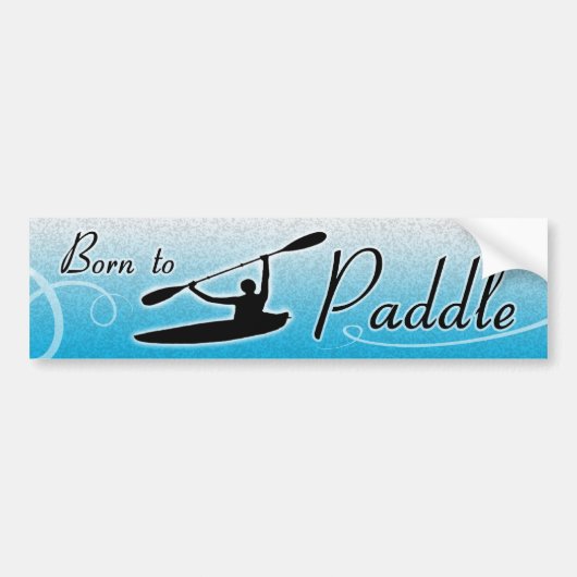 Kopie Bornto Paddle Bumpersticker (Voorkant)