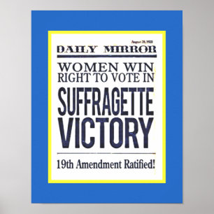 Kopie Suffragette Victory in augustus 1920 Poster