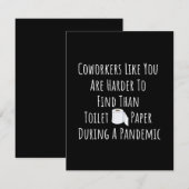 Kopie van collega's zoals u is moeilijker te vinde aankondiging (Voorkant / Achterkant)