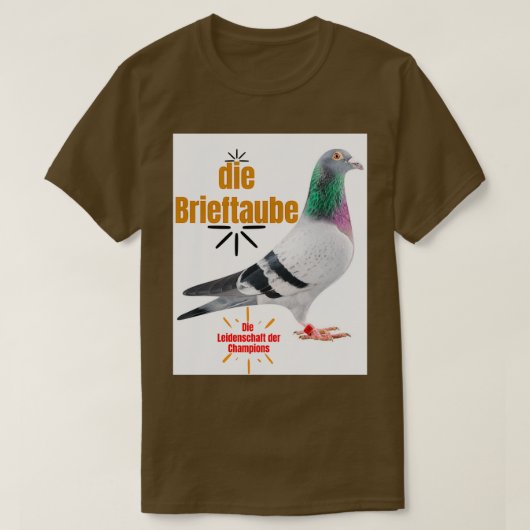 Kopie van de dragerduif t-shirt (Design voorkant)