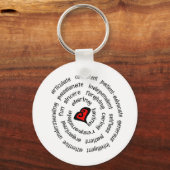 kopie van de hartverpleegster sleutelhanger (Voorkant)