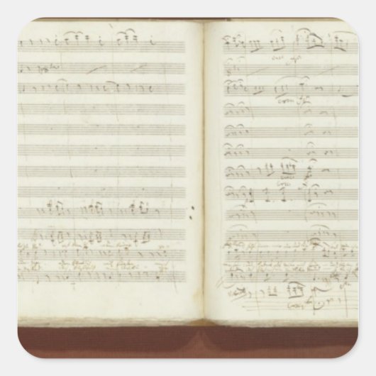 Kopie van de 'Magische Bot' Vierkante Sticker (Voorkant)