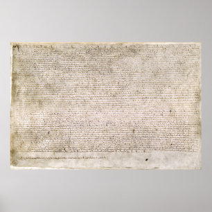 Kopie van de Magna Carta Replica Print